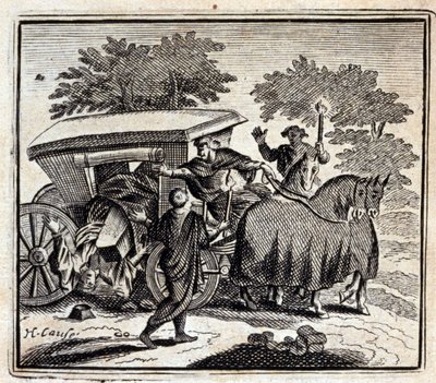 Parannus ja kuolema. Jean de La Fontainen (1621-95) sadut. Kuvitus: François Chauveau (1613-1676). Painos vuodelta 1728. tekijältä Francois Chauveau