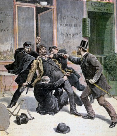 Ravacholin pidätys, 1892 tekijältä Francois Claudius Koeningstein