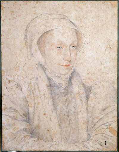 Ranskan ja Skotlannin kuningattaren Marie Stuart Ageen (1542-1587) muotokuva Francois Clouet