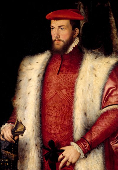 Odet de Colignyn (1517-1571) muotokuva kardinaali de Chatillonin maalaus, Francois Clouet (1515-1572) 1500-luvun su. 0,94 x 0,73 m Chantilly, Musee Conde tekijältä François Clouet