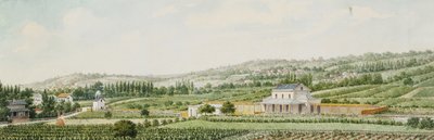 Rautatieasema Pariisin laitamilla, 1846 tekijältä Francois Debret