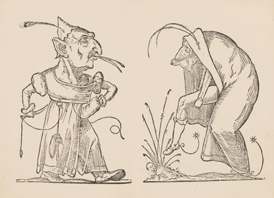 Les Songes Drolatiques de Pantagruel, joka sisältää useita keksinnön hahmoja ..., [1565]. tekijältä Francois Desprez