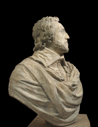 Arundelin jaarlin Thomas Howardin rintakuva (Carraran marmori) tekijältä Francois Dieussart