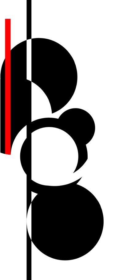 Treble Clef, 2016, (silkkipainatus) tekijältä Francois Domain