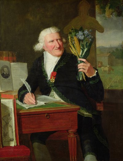 Antoine Parmentierin (1737-1813) muotokuva 1812 (öljy kankaalle) tekijältä Francois Dumont