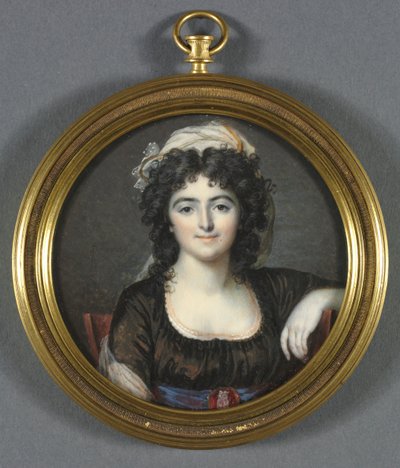 Muotokuva naisesta ruskeassa mekossa, 1795. tekijältä Francois Dumont