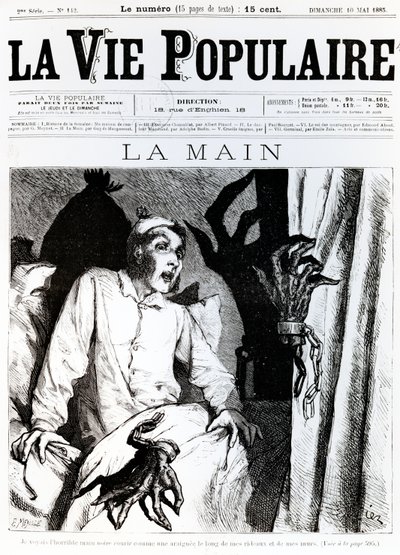 The Hand, La Vie Populairen etukansi, 1885 tekijältä Francois Edouard Zier