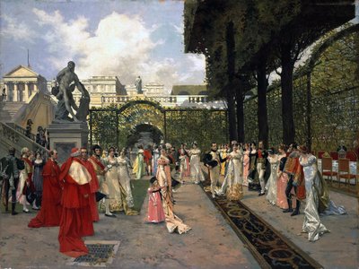 Napoleon I ja Rooman kuningas Saint-Cloudissa vuonna 1811