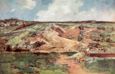 The Funnel of Carency, Artois, Ranska, kesäkuu 1915, 1926. tekijältä Francois Flameng