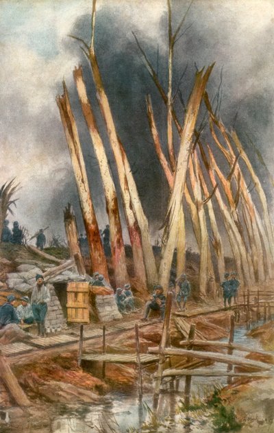 Yserin hyökkäys, 1917, 1926. tekijältä Francois Flameng