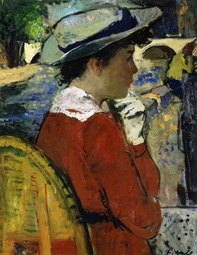 Eugenie Seinen kustannuksista; Eugenie sur les frais de la Seine, n. 1946-47 (öljy aluksella) tekijältä Francois Gall