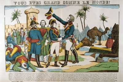 Napoleon ja kenraali Kleber matkalla Egyptiin, 1798, c1835 tekijältä Francois Georgin