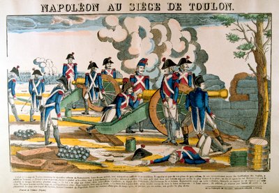 Napoleon Toulonin piirityksessä, 1793, c1835 tekijältä Francois Georgin