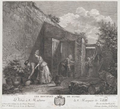 Floran opetuslapset, 1778. tekijältä Francois Godefroy