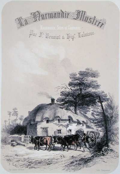 Etukuva Normandian Ornen aluetta käsittelevästä luvusta "La Normandie Illustreesta", kaivertanut Charpentier, julkaistu Nantesissa 1852 (kaiverrus) tekijältä Francois Hippolyte (after) Lalaisse