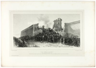 Hyökkäys linnakkeelle nro 8, Souvenirs of Italy: Rome Expedition tekijältä Francois Hippolyte Lalaisse