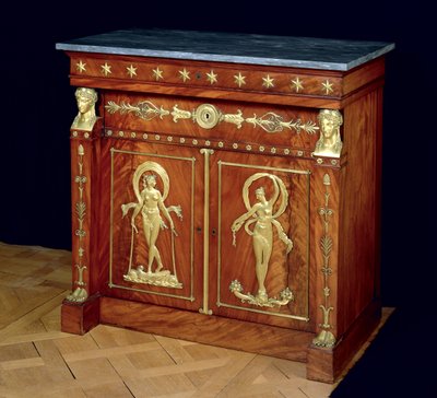 Senkki, n. 1810 (puu ja marmori) tekijältä Francois Honore Georges Jacob Desmalter