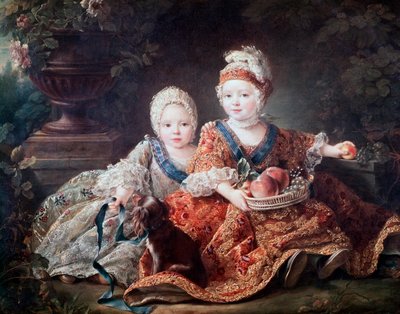 Berryn herttua (myöhemmin Louis XVI) ja Provencen kreivi (myöhemmin Louis XVIII) lapsena tekijältä Francois Hubert Drouais