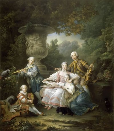 Louis II du Bouchet de Sourches perheineen tekijältä Francois Hubert Drouais