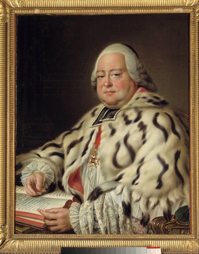 Muotokuva Francois Camille de Lorrainesta, Maltan ritarista (1726-1788) Marseillen Pyhän Victorin luostarista, Strasbourgin katedraalin kapitulin suurdekaanista. François Hubert Drouais