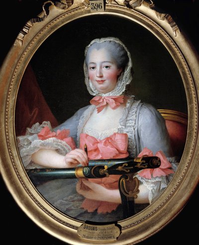 Muotokuva Jeanne Antoinette Poissonista, Pompadourin markiisista (tunnetaan nimellä Madame de Pompadour tekijältä Francois Hubert Drouais
