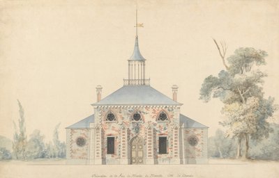 Suunniteltu tehtaan korkeus Mérévillessä, n.d. tekijältä Francois-Joseph Belanger