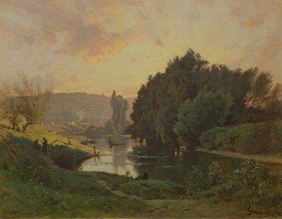Bas-Meudonin kohtaus, 1892 tekijältä Francois Louis Francais
