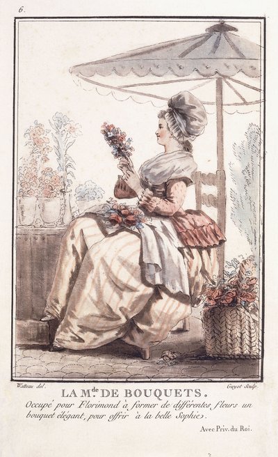 Kukkakimppujen herra, 1786 tekijältä Francois Louis Joseph Watteau