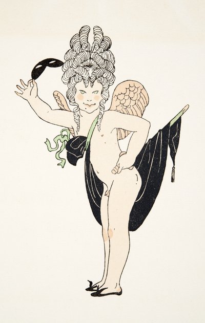 Cherub Personages de Comedien pubista. 1922 (stensiiliprintti) tekijältä Francois-Louis Schmied