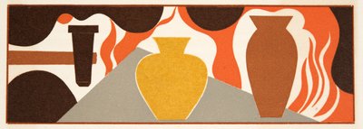 Graafinen kuvitus teoksesta Prometheus kahleissa, Aiskhylos, julkaisu. 1941 (sabluunapainatus) tekijältä Francois-Louis Schmied