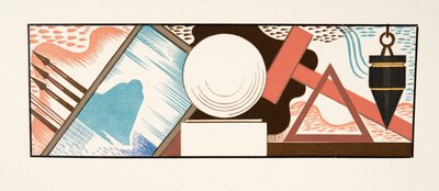 Graafinen kuvitus teoksesta Prometheus kahleissa, Aiskhylos, julkaisu. 1941 (sabluunapainatus) tekijältä Francois-Louis Schmied