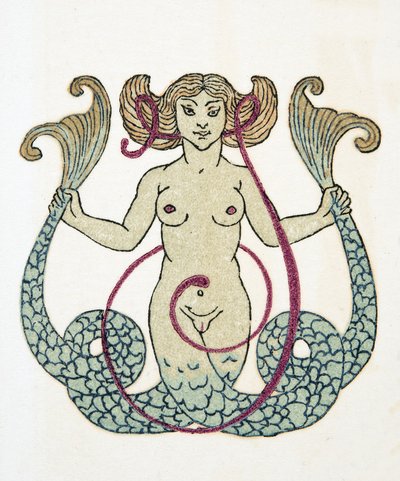 Merenneito, pubi. 1922 (stensiiliprintti) tekijältä Francois-Louis Schmied