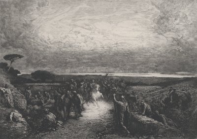Rooman kampanja, 1800-luku. tekijältä Francois Nicolas Chifflart
