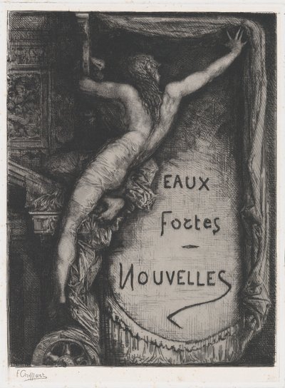 Kansi Eaux Fortes Nouvellesille, 1800-luvun loppu. tekijältä Francois Nicolas Chifflart