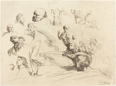 Sketch Sheet tekijältä Francois Nicolas Chifflart