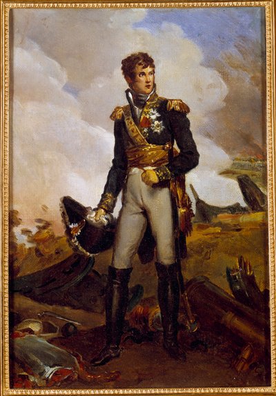 Muotokuva Jean Lannesin, Montebellon herttuan (1769-1809) Empire-maalauksen marechalin jalassa, Francois Gerard (1770-1837) 1800-luvun su. 0,3x0,22 m tekijältä Baron François Pascal Simon Gérard