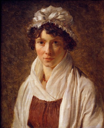 Madame Lecerfin muotokuva, s. Gerard, taiteilijan serkku. Francois Gerardin maalaus (1770-1837) 1794 Su. 0,56x0,47 m tekijältä Baron François Pascal Simon Gérard