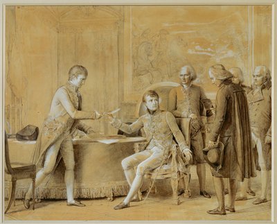 Ranskan ja Pyhän istuimen välisen sopimuksen allekirjoittaminen. tekijältä Francois Pascal Simon Baron Gerard