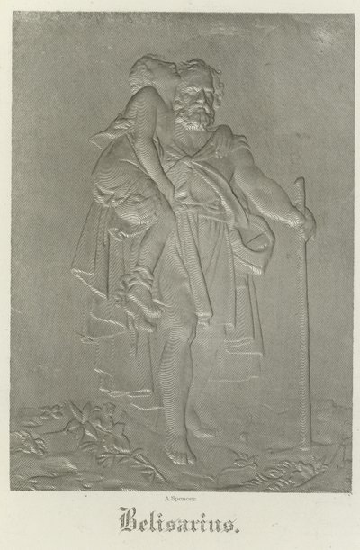 Belisarius kantaa nuorta oppaansa tekijältä Francois Pascal Simon Gerard
