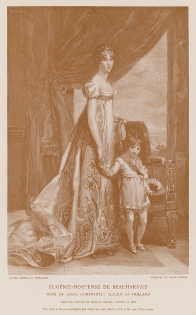 Eugene-Hortense de Beauharnais ja Napoleon-Charles tekijältä Francois Pascal Simon Gerard