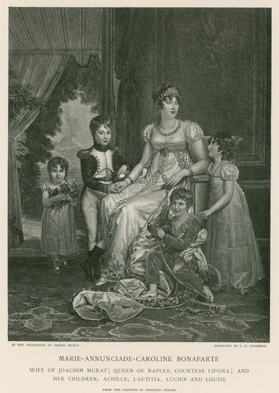Marie-Annunciade-Caroline Bonaparte tekijältä Francois Pascal Simon Gerard