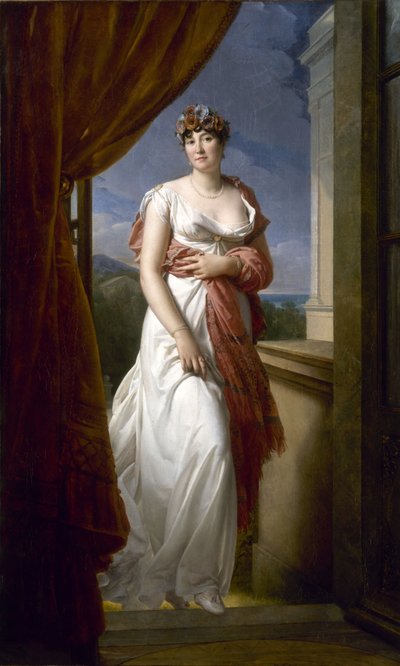 Portrait of Thérésa Cabarrus, Madame Tallien 1773-1835, 1805. tekijältä Francois Pascal Simon Gerard