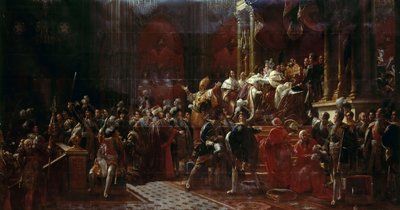Ranskan Kaarle X:n kruunajaiset Reimsissä 29. toukokuuta 1825 tekijältä Francois Pascal Simon Gerard