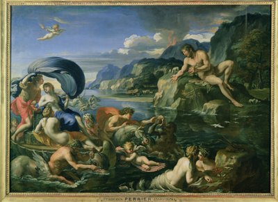 Acis ja Galatea piiloutuvat jättiläispolyfeemiltä tekijältä Francois Perrier