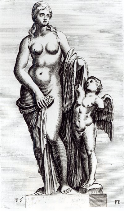 Taivaallinen Venus, n. 1653 (etsaus) (bw kuva) tekijältä Francois Perrier