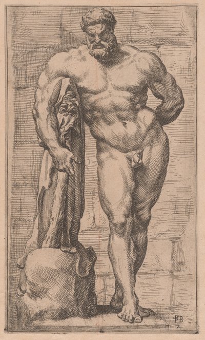 Farnese Hercules, näkymä edestä [levy 2] tekijältä Francois Perrier