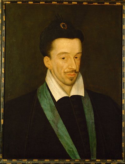 Ranskan kuningas Henri III Saint Esprit -ristin sinistä nauhaa kantaen ... tekijältä François Quesnel