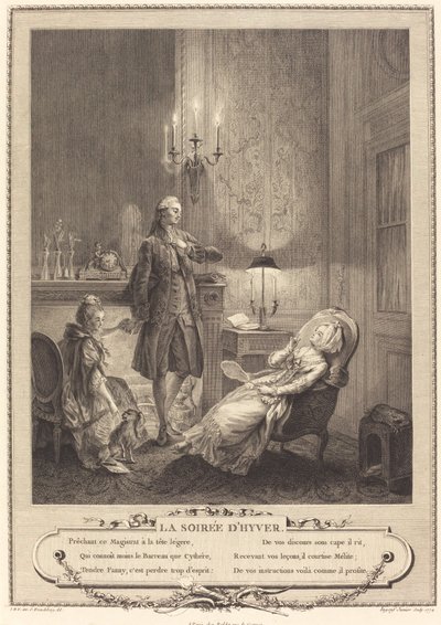 Talvi-ilta tekijältä Francois Robert Ingouf after Sigmund Freudenberger
