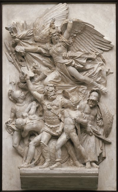 Vapaaehtoisten lähtö 1792 (Marseillaise) n. 1835 (kipsi) tekijältä Francois Rude