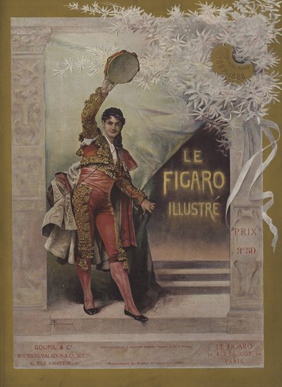 Le Figaro Illustre -lehden kansi, 1. joulukuuta 1887. tekijältä Francois Schommer